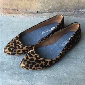 Dr Scholls leather leopard print shoes